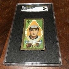 T205 1911 Bobby Wallace Cap Hassan SGC 2 Good St. Louis Browns