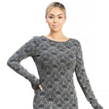 Ivan Troy Women Polyester Silver Deep Crew Neck Relaxed Fit Party Mini Dress