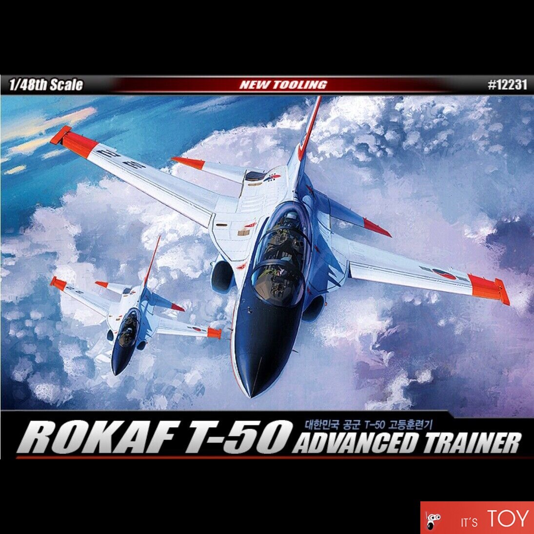 Academy 1/48 ROKAF T-50 Advanced Trainer Korea Aircraft Plastic
