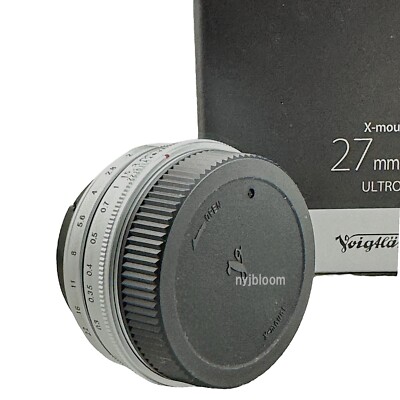 New VOIGTLANDER Ultron 27mm F2 FUJI X Mount Lens (SILVER) APS-C