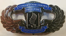 173rd Airborne Brigade Sky Soldiers US Army Challenge Coin 4" 159