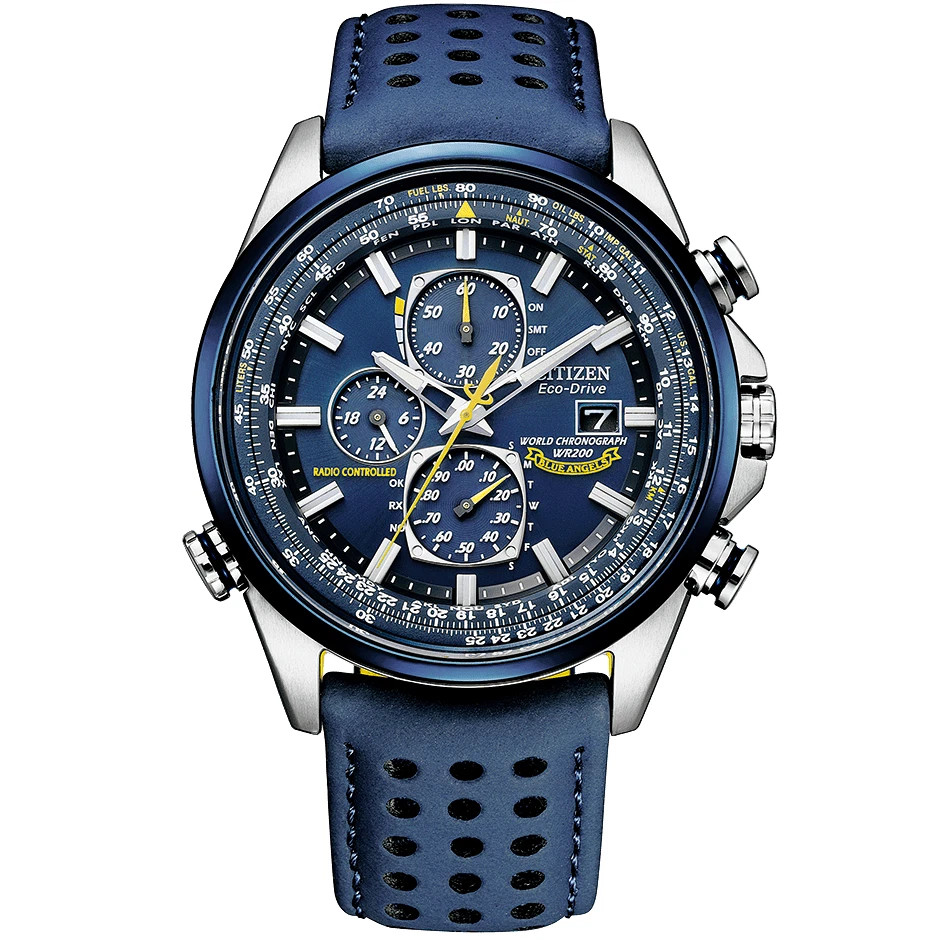 CITIZEN PROMASTER SKY Blue Angels AT8020 03L Eco Drive Radio Solar