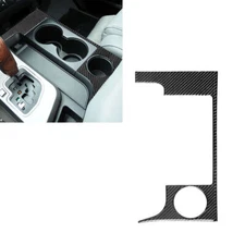 For Toyota Tundra 2007-13 Carbon Fiber Interior Center Cupholder Cover Trim