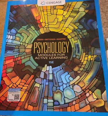 Psychology: Modules for Active Learning 15E- BRAND NEW