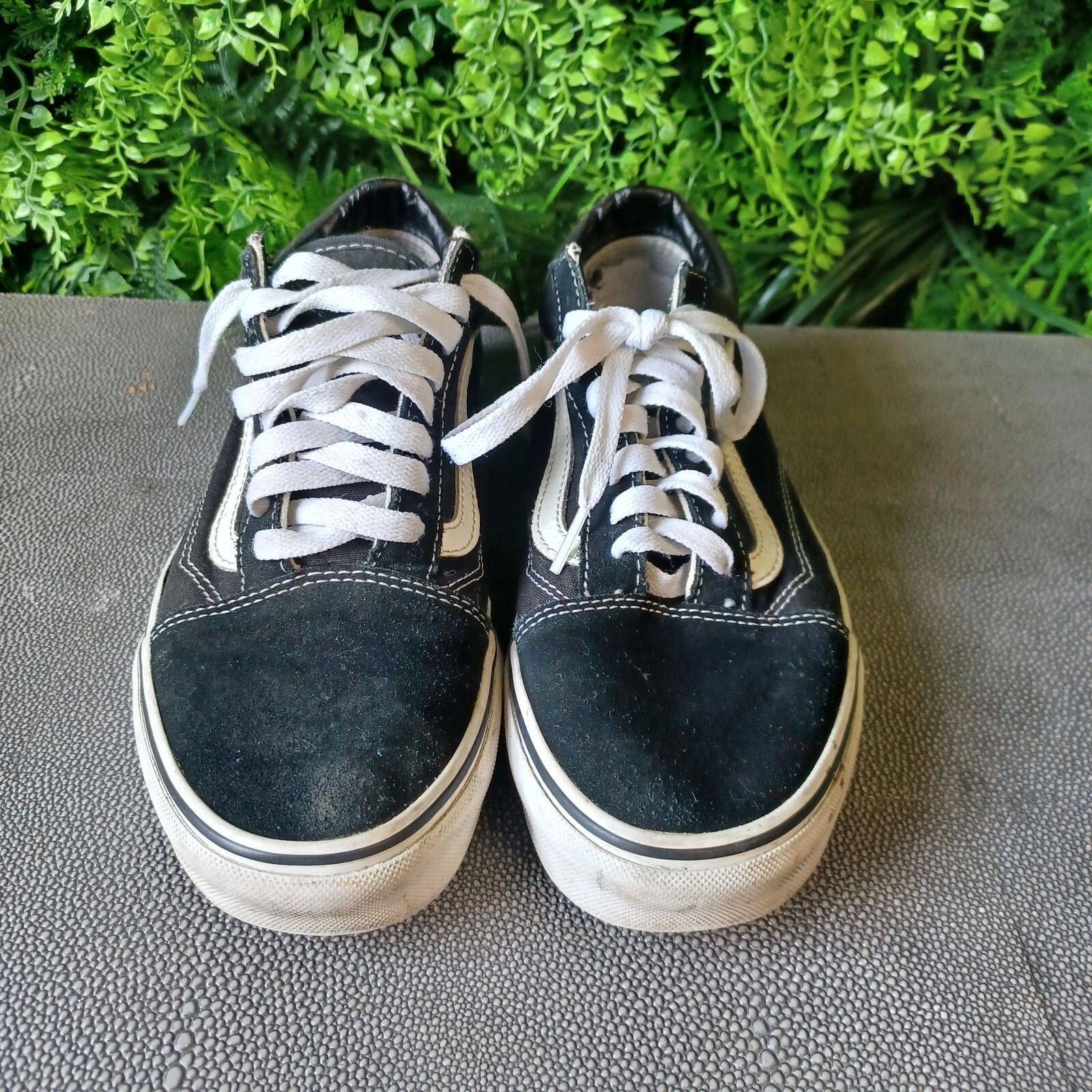 Vans Skateboard Classic Black White Womens Sneakers T… Gem