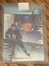 Fraser Mitten 2023-24  Sp Game Used Hockey Authentic Rookies 34/39 Silver