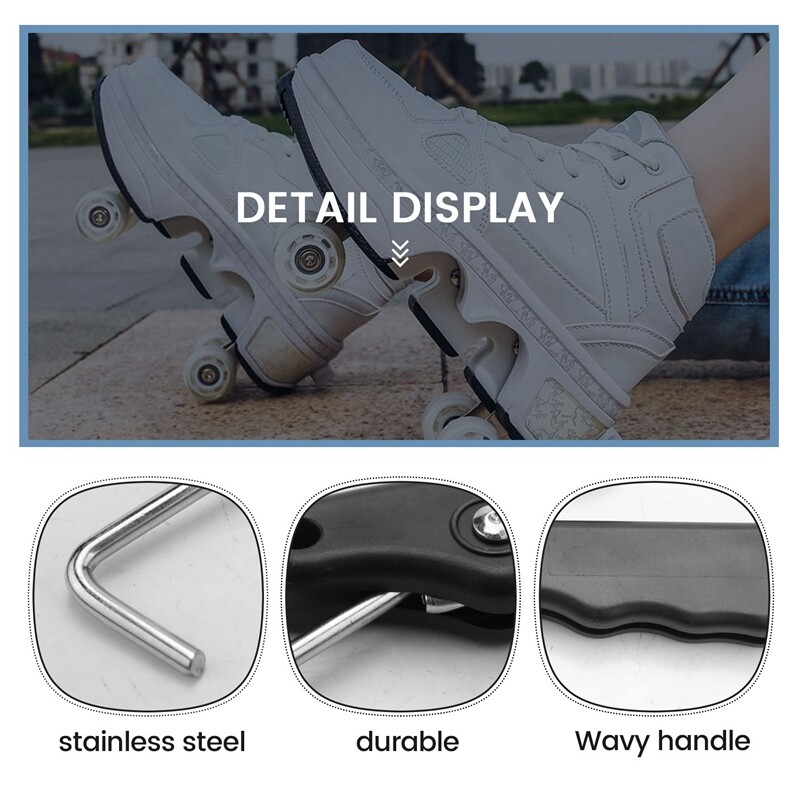 2X(4Pcs Folding Shoe Lace Puller,Portable Lace Tightener Tool,Skate