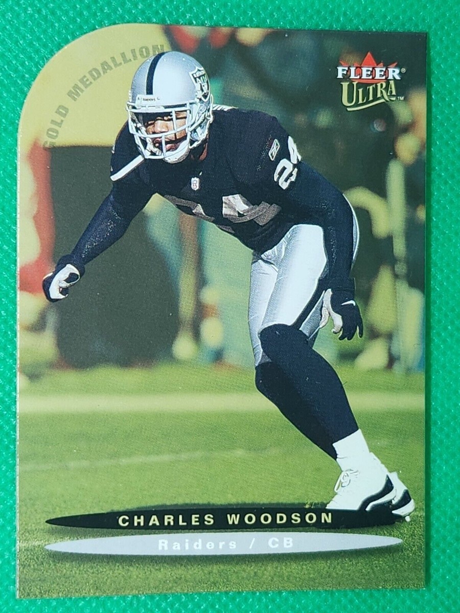 2003 Ultra GOLD Medallion #78 Charles Woodson HOF Oakland Raiders