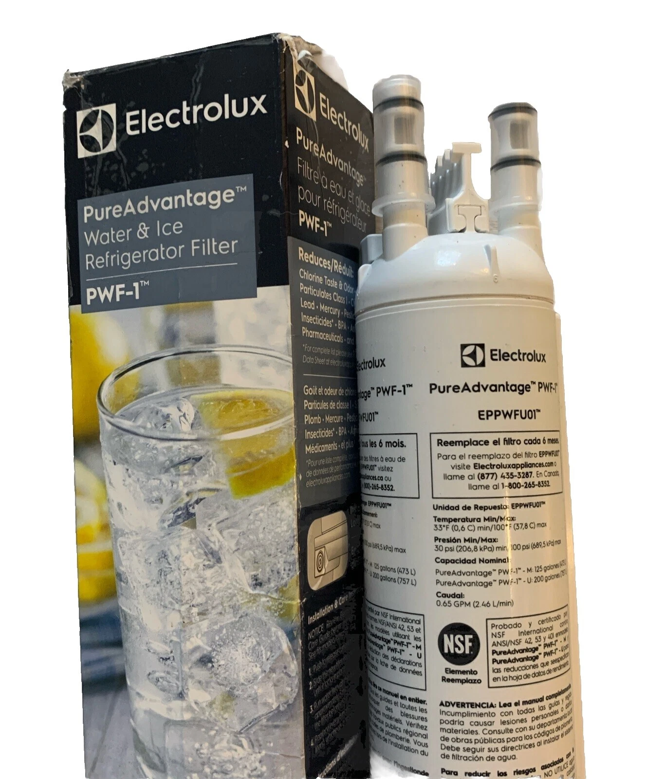 Filtros de Agua Blanca Electrolux partes