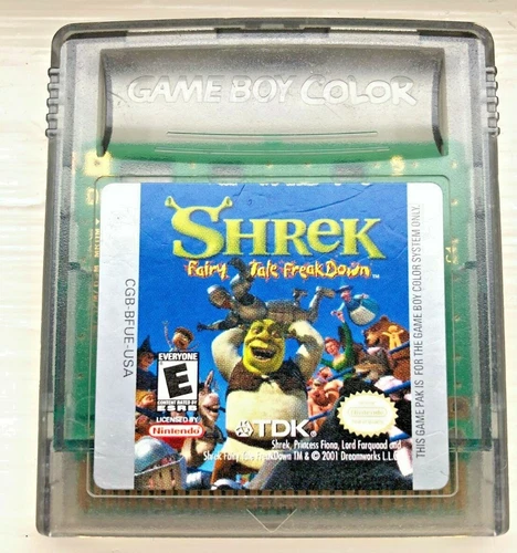 Shrek Fairy Tale Freak Down game cartridge Nintendo Game Boy Color 2001
