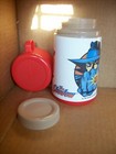 THE SHADOW Universal City Studios Red Plastic Lunch Box Thermos 1994 Aladdin — photo 2