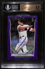 Jose Abreu 2014 Bowman Oversized Purple Ice Auto 24/25 BGS 9.5/10
