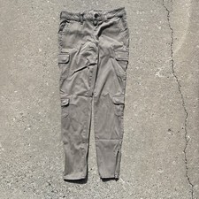 Vintage Guess Jeans Cargo Khaki Pants Women Size 28 Power Skinny