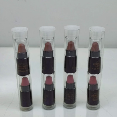 L'Oreal Creme Riche Lipstick Travel Size 2in1  A la Mauve & Rose Pink - Lot of 4