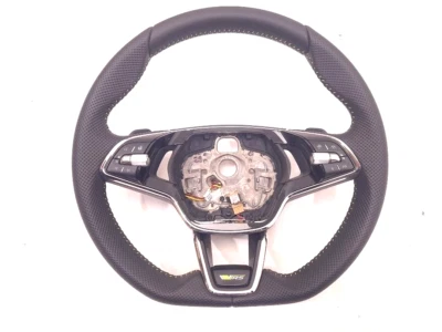 New origirinal MF Sportlederlenkrad RS FLAT fur SKODA 5E3419093AR YJJ gelb - Bild 1 von 4