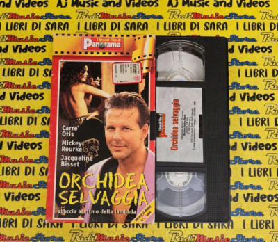 VHS cartonata* ORCHIDEA SELVAGGIA carre' otis mickey rourke 1989 PANORAMA (F7)