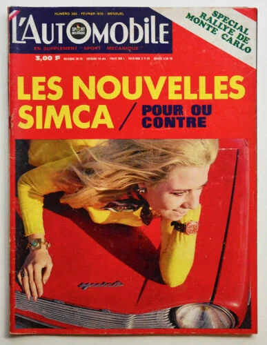 Revues de transport standards, sur voitures années 70