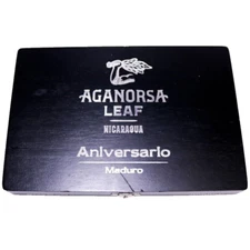Aganorsa Leaf Gran Robusto Maduro Empty Wooden Cigar Box 9" x 6" x 1"
