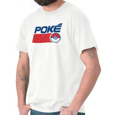 Cool Poke Master Trainer Anime Manga Battle Womens or Mens Crewneck T Shirt Tee