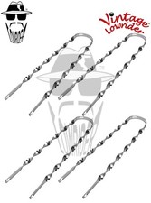 4 Vintage Lowrider 26" Replacement Flat Twisted Bicycle Chrome Fender Braces.