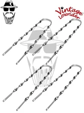 4 Vintage Lowrider 26" Replacement Flat Twisted Bicycle Chrome Fender Braces.