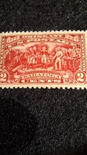 Scott #644, M/F/NH, Burgoyne Campaign, Carmine, 2 cent, perf 11, 1927    