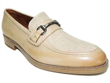 Kenneth Cole New York Men's Brock 2.0 Bit Loafers Beige Leather Size 9 M