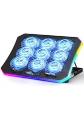 KeiBn Upgraded Laptop Cooling Pad, Gaming Laptop Fan Cooling Pad with 9 Quiet