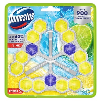 8720182903143 Domestos Kostka toaletowa Power 5 Lime 3x50g Unilever Polska Sp. z
