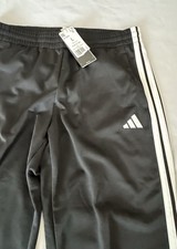 NEW Adidas Women's Tricot 3-Stripes Track Pants Black White M Style JF3383