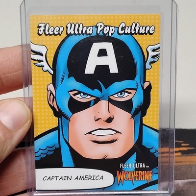 Fleer Ultra Pop Culture Wolverine Captain America PC-21 Marvel 2022