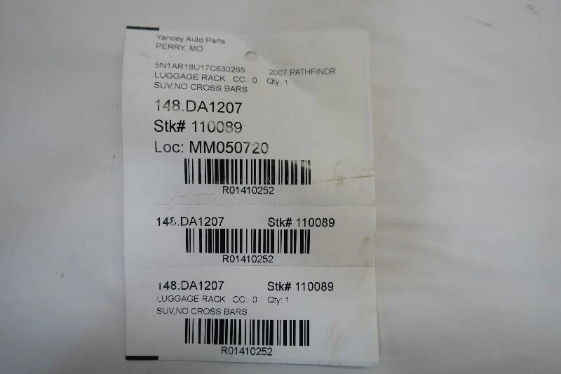 2005-2008 NISSAN PATHFINDER RH LH Luggage Rack 73154ZP40A 05-08 - Imagem 4 de 4