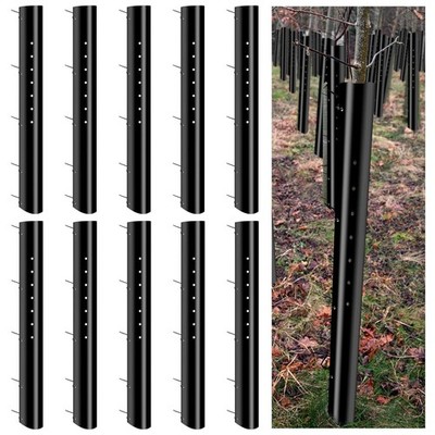 48 Inch Vented Tree Sapling Grow Tubes 10 Pack Seedling Protection Wind Guard