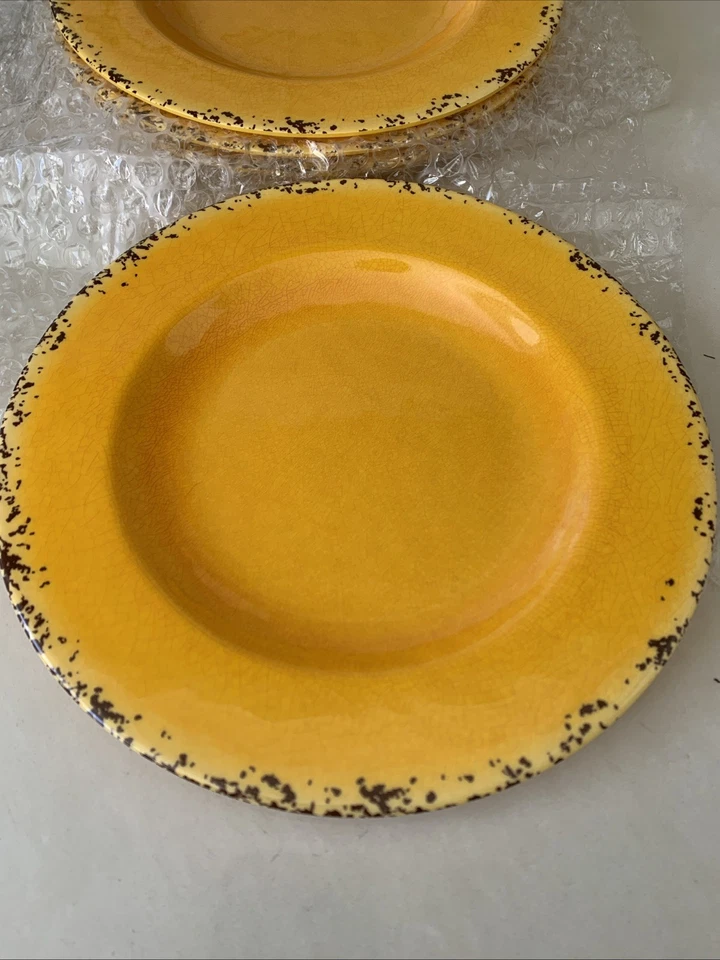 Ashland Summer Fiesta Plates Yellow 2 NEW Luncheon Snack Unbreakable Picnic 8.5” - Image 4 of 4