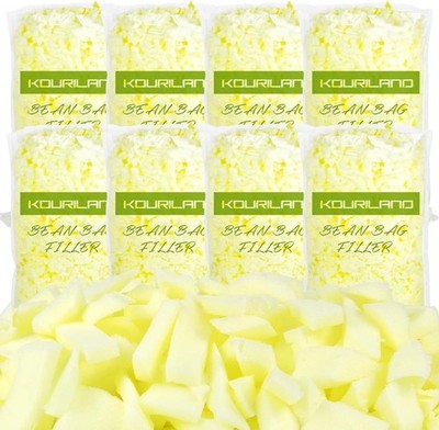 40LBS Bean Bag Filler - Shredded Memory Foam Beanbag Filling Pillow Stuffing