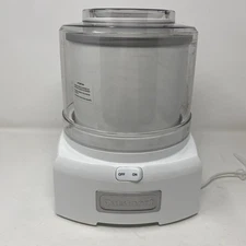 Cuisinart Ice Cream & Sorbet Maker 1.5 Quart CE-21 Frozen Yogurt White