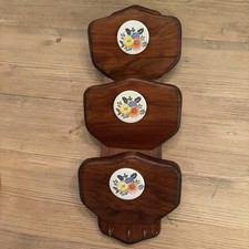 Vintage Wood Mail Organizer Letter Bills Key Holder Wall Mount 16” Organizer Vintage Wood Mail Organizer Letter Bills Key Holder Wall Mount 16” Organizer - Image 1