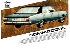 Vintage Opel Commodore Auto Wandkunst Retro Dekor Automobil Wandkunst