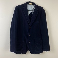 J Crew Blazer Jacket Mens Medium Navy Clayton Sportcoat Corduroy Casual Work