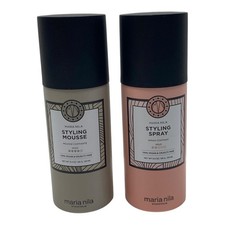 Maria Nila Styling Mousse  Styling Spray Vegan Hair Care Set Hold 3.4oz 3.0oz