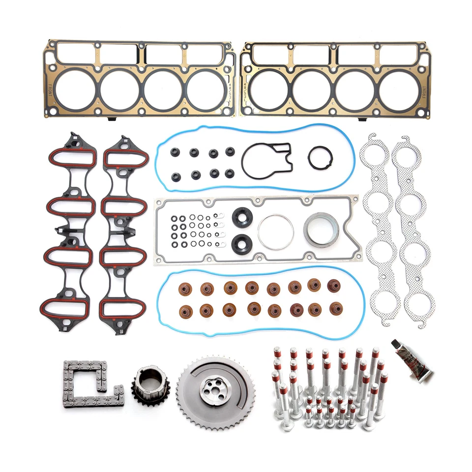 ✔Kit de cadena de distribución Kit de pernos de cabeza Juego de juntas de cabeza MLS para GMC Savana 1500 5,3 L 07 Foto 4 de 4