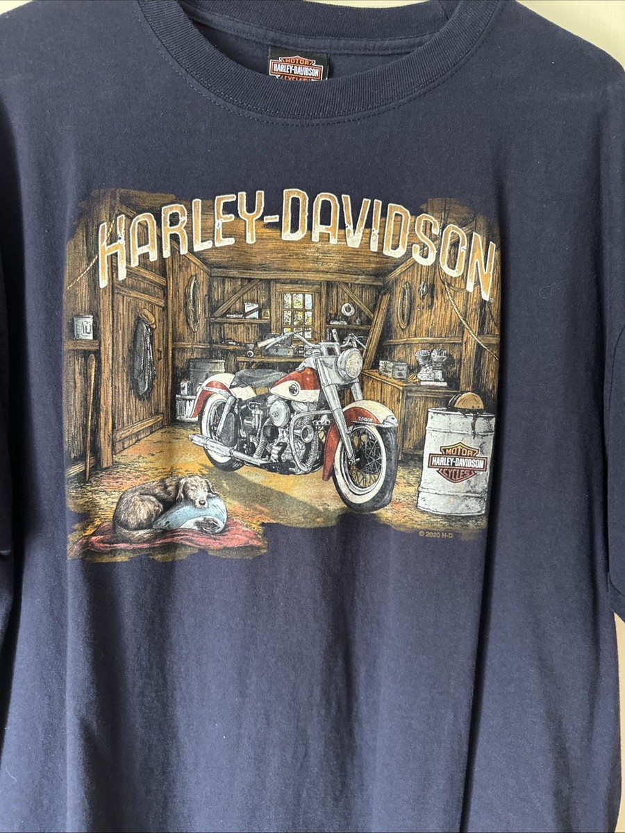 Bakersfield Harley Davidson, Bakersfield California. Blue XL T