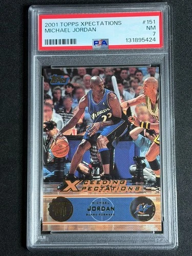 2001 Topps Xpectations Michael Jordan #151 PSA Graded Card Chicago Bulls Wizards