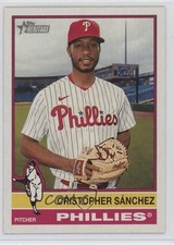 2025 Topps Heritage High Number SP Cristopher Sanchez Sánchez #407 1si3