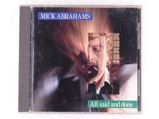 MICK ABRAHAMS All Said And Done CD jethro tull ian anderson blodwyn pig