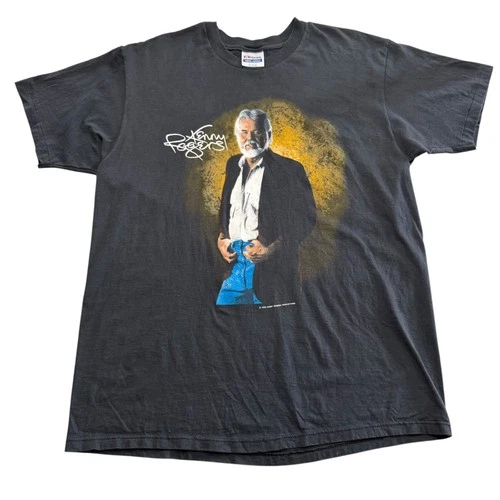 Vtg 1989 Kenny Rogers Music Tour Concert Single Stitch Tee X 1980s vintage concert t-shirt, vintage, size XL, single stitch, B+ condition