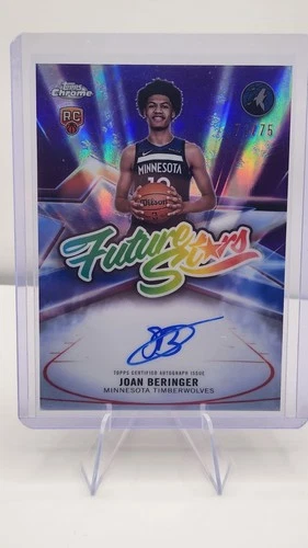 2025-26 Topps Chrome - Future Stars Autographs Joan Beringer #FS-JB PURPLE/75