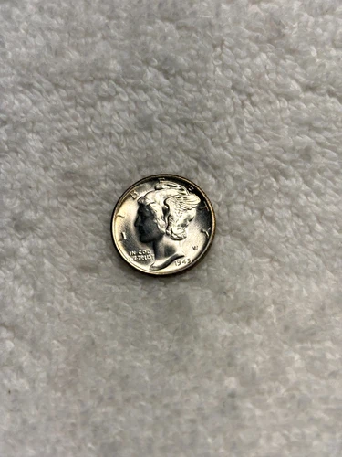 1945-Micro S  Brilliant Uncirculated Silver Mercury Dime.. GEM MINT! See photos.