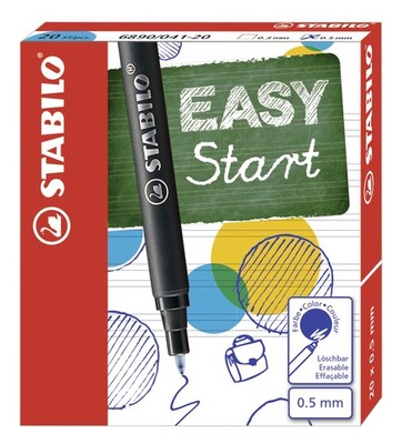 Ergonomic Rollerball - STABILO EASYoriginal Refills - Pack of 20 - Blue Pack of