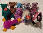 Vintage TY Beanie Babies w/ tags Lot of 10 Assorted Excellent Condition